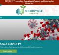home page of website
