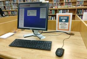 adult computer workstation