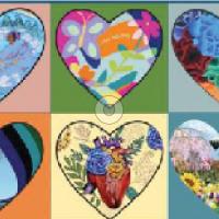 Image of heART scultures seen around Wilsonville