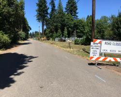Garden Acres Rd., looking north from Ridder Rd.