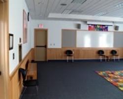 side view of oak room