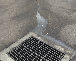 Runoff from dumpster