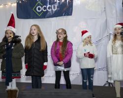 girls caroling