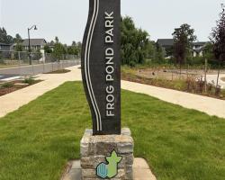 Frog Pond Neighborhood Park Sign