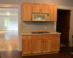 Kitchen Includes Cooktop and Microwave