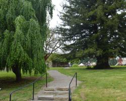 walkway to barn