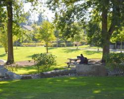 grassy area and picnic table