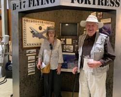 B-17 Museum Lois posing