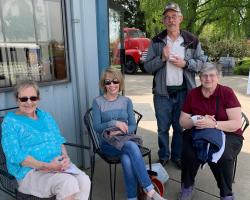 group at tulip festival