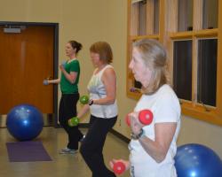 seniors working out