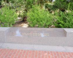 Engraved granite