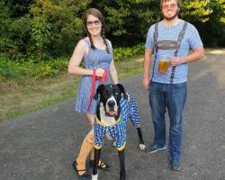 family dressed as 