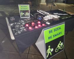 Be Seen . Be SMART. image of table at WTC