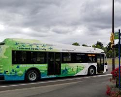 Electric Bus on Route 4