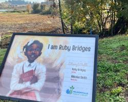 The start of I Am Ruby Bridges Story Walk The start of I Am Ruby Bridges Story Walk