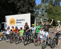 Bike adventure camp team