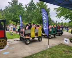 Train rides at Town Center park during Party in the Park event