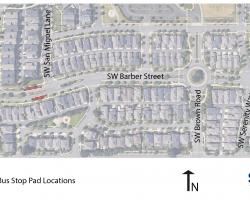 Bus stop pad map Route 7 Bus stop pad map Route 7