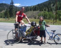 Joe and Kids on bikes