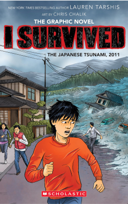 graphic novel cover of I Survived the Japanese Tsunami, 2011
