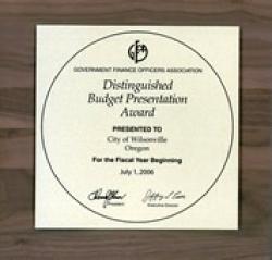 Governmental Finance Officers Association Recognition