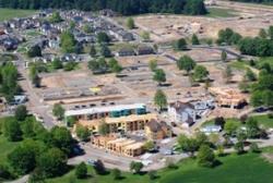 Sunny day aerial view