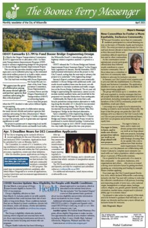 Page 1 of April 2021 issue