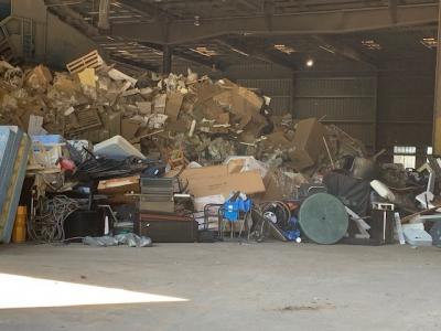 Pile of bulky waste