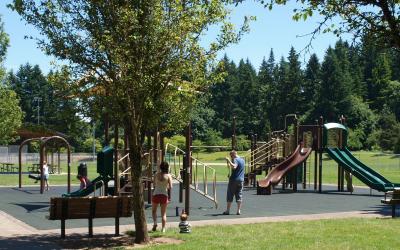 Image of Memorial Park equipment installed in 2012