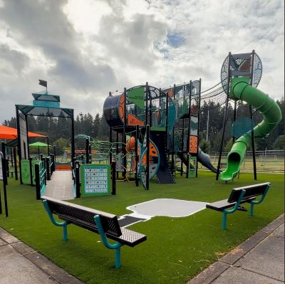 New Memorial Park Playground in Wilsonville, Oregon
