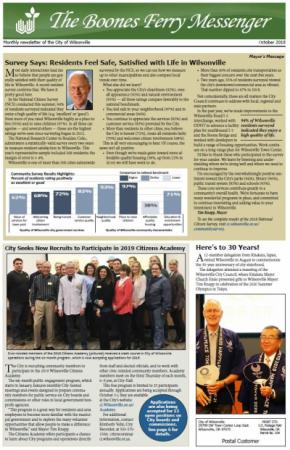 Front page of October 2018 issue of BFM