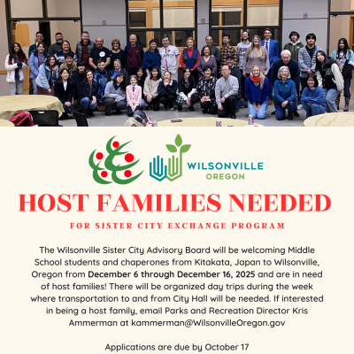 Host Families Needed for Kitakata visit December 2025