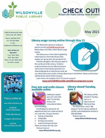May 2021 Wilsonville Library Newsletter