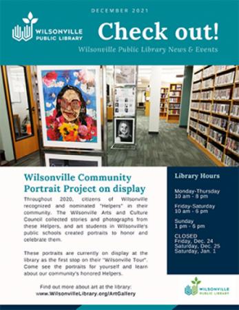 Wilsonville Public Library December 2021 newsletter