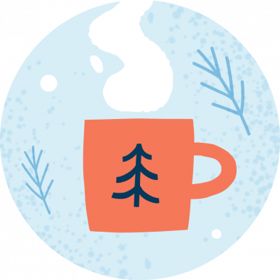 mug of steaming hot cocoa