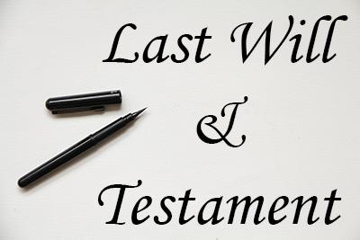 Last will and testament