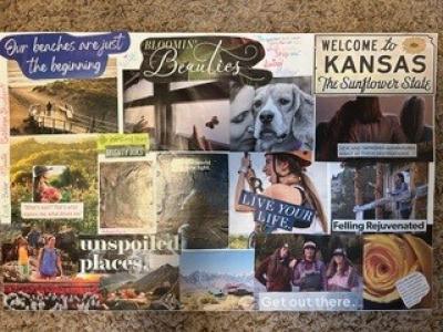 collage artwork by inmate at Coffee Creek Correctional Facility for CCCF art project