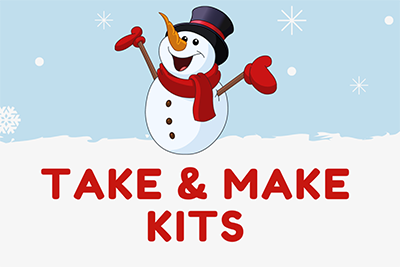 snowman in hat scarf and mittens
