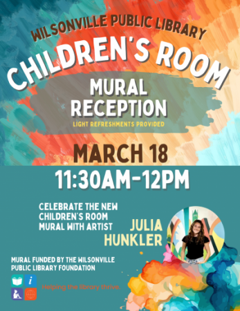 children's room mural reception flyer