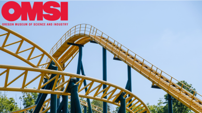 roller coaster with OMSI text
