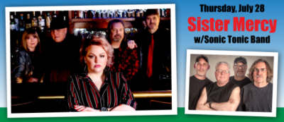 sister mercy with sonic tonic band flyer