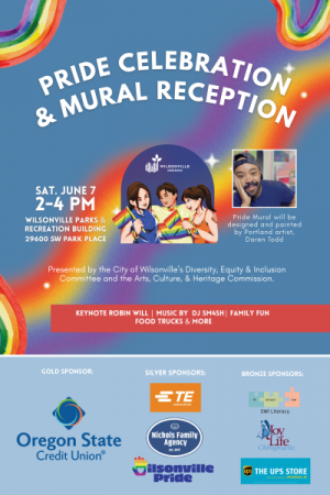 Pride Event, June 7, 2 - 4pm, Town Center Park 