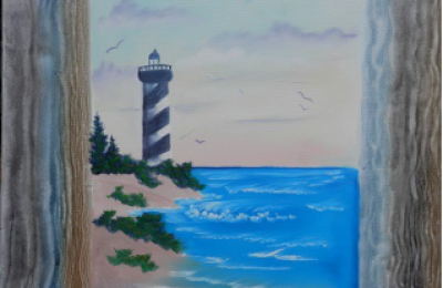 Lighthouse on Driftwood