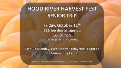 Hood River Harvest Fest flyer