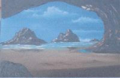cave view painting