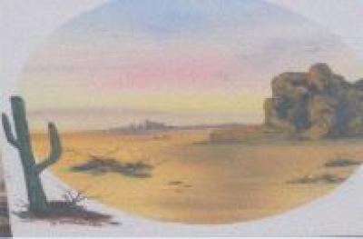 desert glow painting