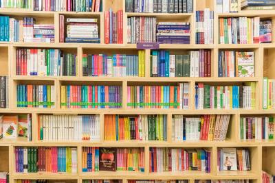 books on shelf