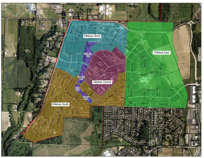 Aerial Map of a Neighborhood
