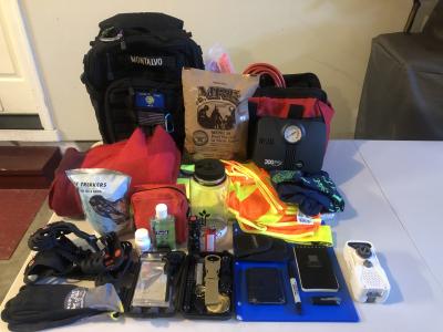 Unpacked Go Bag Contents