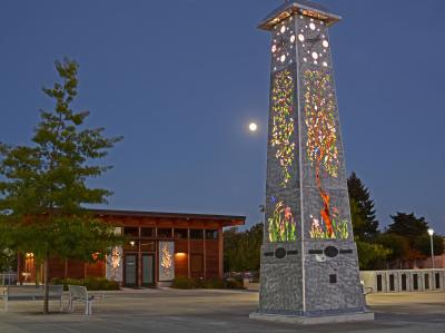 SMART Clock Tower at dusk